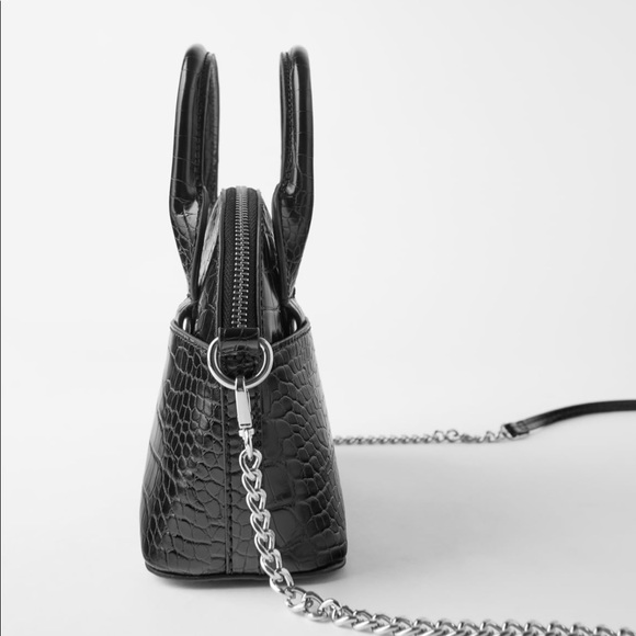 Zara embossed mini bowling bag - Picture 7 of 11